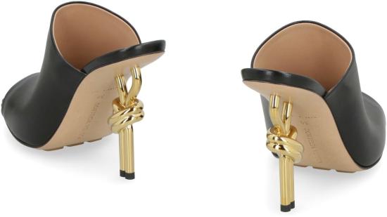  보테가베네타 뮬/슬리퍼 보테가 베네타 매듭 가죽 뮬 블랙 - BOTTEGA VENETA