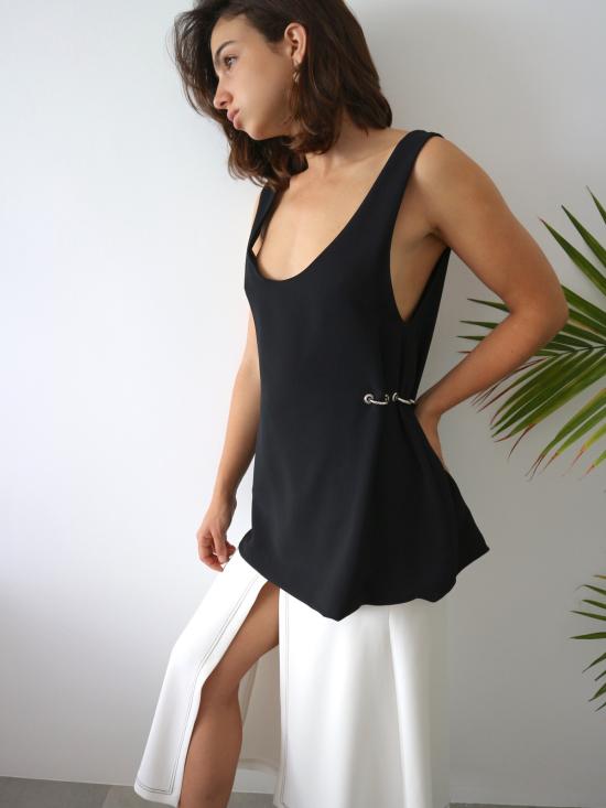  Markoo 민소매 티셔츠 마르쿠 하드웨어 탱크 블랙