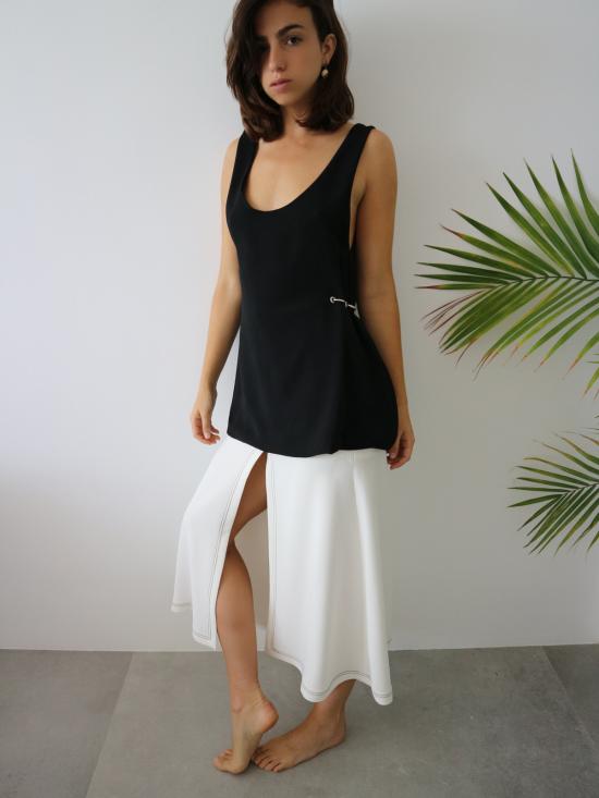  Markoo 민소매 티셔츠 마르쿠 하드웨어 탱크 블랙 - OTHER BRANDS