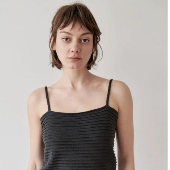  울 하이드 캐미솔 리플  (염색 안 함) - WOL HIDE