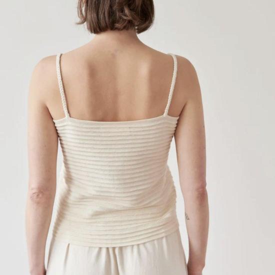  울 하이드 캐미솔 리플  (염색 안 함) - WOL HIDE