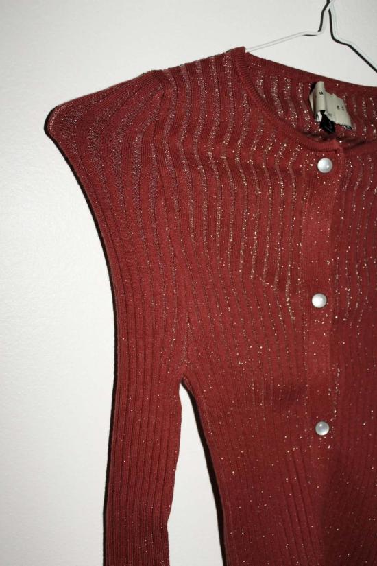  주주 가디건 지우기우 논나 펄 카디건 글리터 - GIU GIU