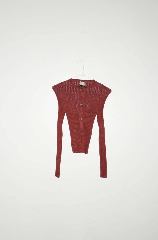  주주 가디건 지우기우 논나 펄 카디건 글리터 - GIU GIU