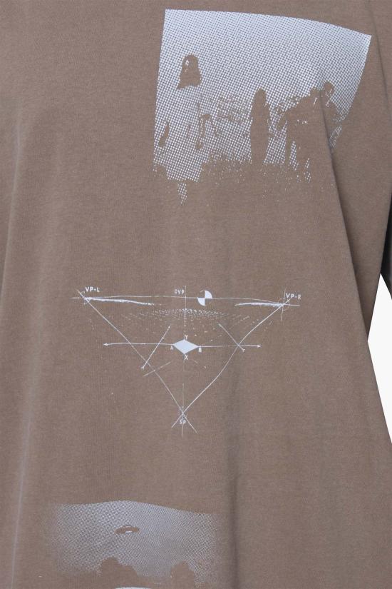  더 셀렉트 반팔 티셔츠 셀렉트 관점 T 브라운 - THE CELECT