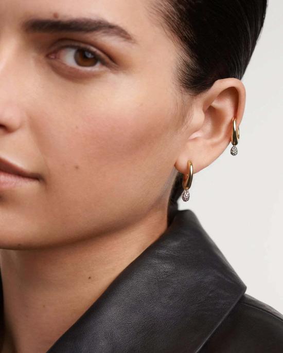  피디파올라 이어링 Pdpaola 파브 라바 싱글 후프  골드 - PD PAOLA