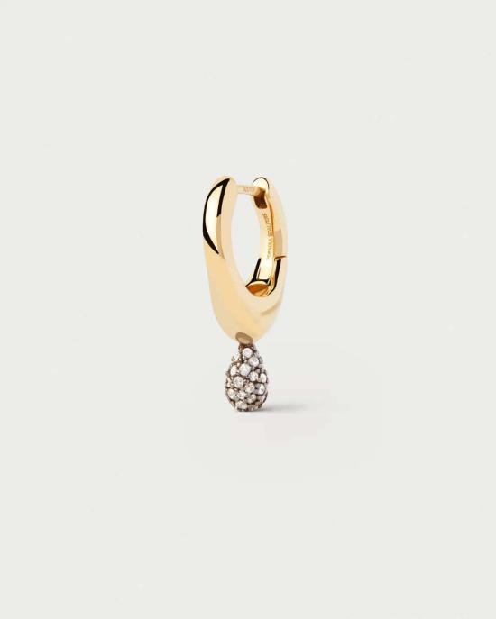  피디파올라 이어링 Pdpaola 파브 라바 싱글 후프  골드 - PD PAOLA