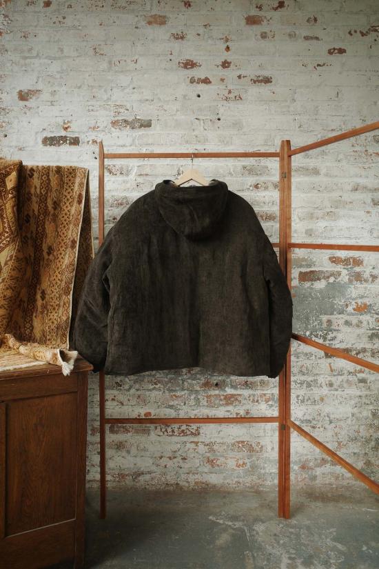  아비바 지페이 쉬에 패딩 아비바 지페이 쉐 캐롭 린넨 벨벳  지퍼 파카 캐롭 린넨 벨벳 - AVIVA JIFEI XUE