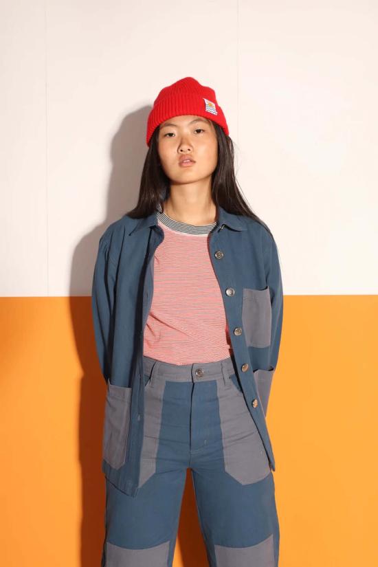  LF 마키 코트 L.F.Markey 작업복  (블루) - L.F.MARKEY