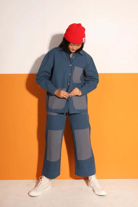  LF 마키 코트 L.F.Markey 작업복  (블루) - L.F.MARKEY