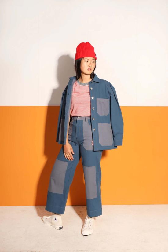  LF 마키 코트 L.F.Markey 작업복  (블루) - L.F.MARKEY