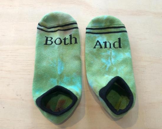  기예르모 브라보 양말 노쇼 삭스 그린 스페클 타이 다이 - GUILLERMO BRAVO