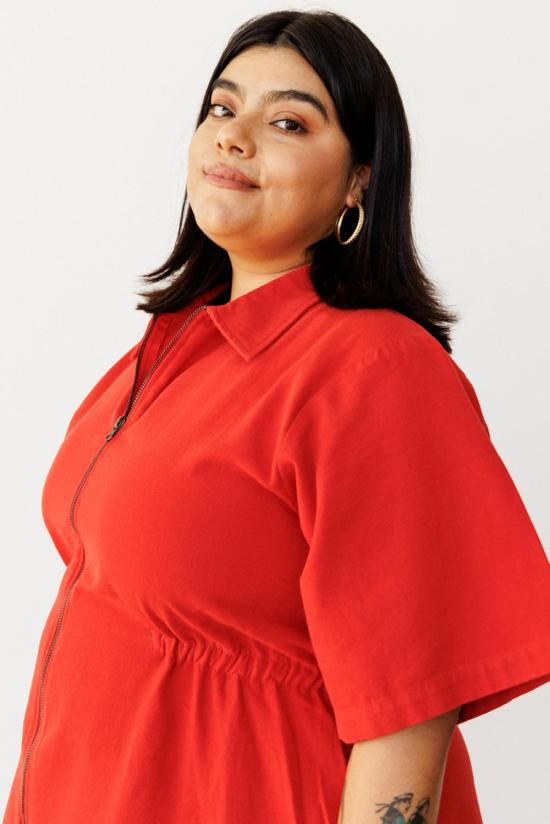  노블 숏 원피스 성인용 유틸리티 드레스 파프리카 - NOBLE