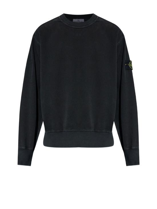  스톤 아일랜드 스웨터 워시드 블랙