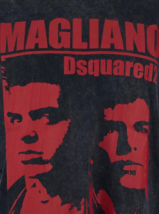  디스퀘어드2 민소매 티셔츠 Dsquared2 X Magliano 티셔츠 블랙 - DSQUARED2