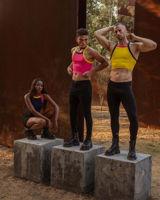  팽 민소매 티셔츠 팡 에센셜 골지 스퀘어넥 크롭탑 핑크 - FANG