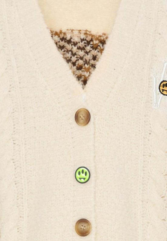  [키즈] 바로우 풀오버 키즈  베어 케이블 니트 가디건 아이보리 - BARROW