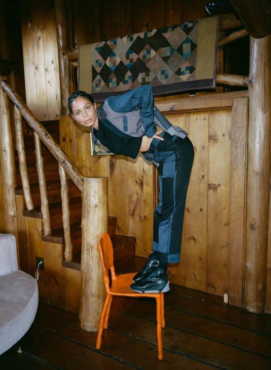  Guillermo Bravo 스트레이트 팬츠 기예르모 브라보 로우 헴 팬츠 - OTHER BRANDS