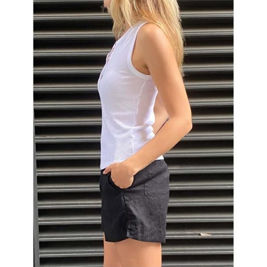  파라오 민소매 티셔츠 키에라 헨리 탱크 화이트 - PHARAOH