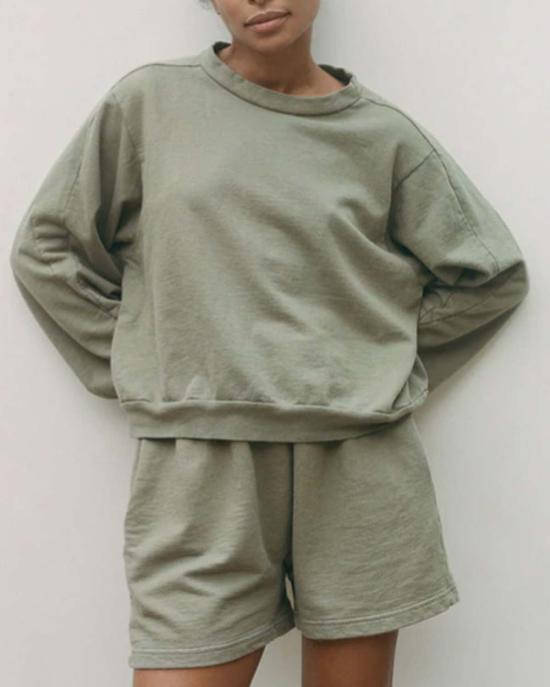  울 하이드 스웨터 이지 스웨트셔츠 퍼 그린 - WOL HIDE