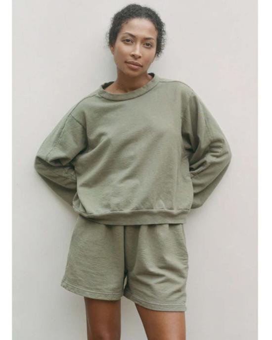  울 하이드 스웨터 이지 스웨트셔츠 퍼 그린 - WOL HIDE