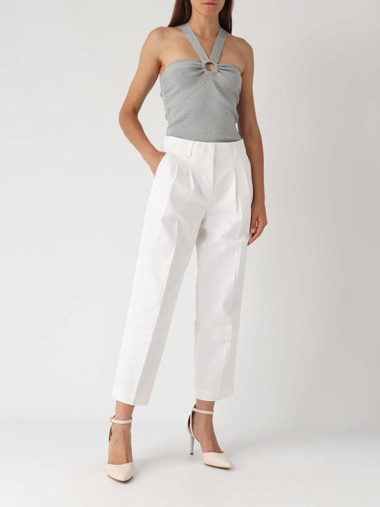  [키즈] 마이클 코어스 트레이닝/조거 팬츠 코튼  비앙코 - MICHAEL KORS