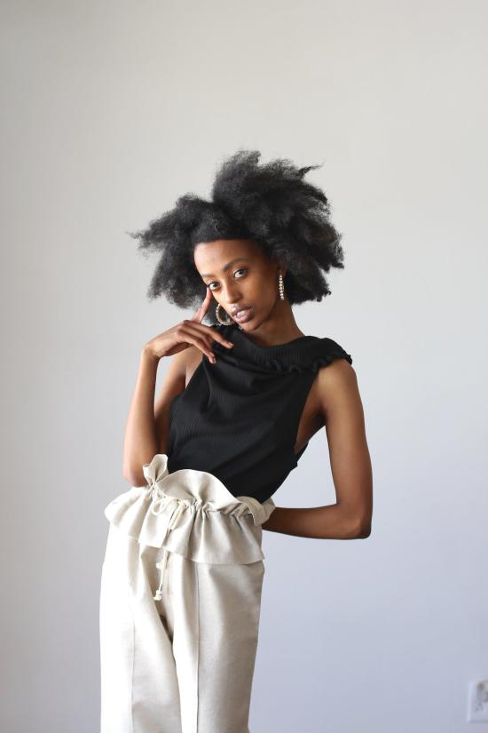  DÉSIRÉEKLEIN 크롭 팬츠 데지르에클레인 오리올 팬츠 - OTHER BRANDS