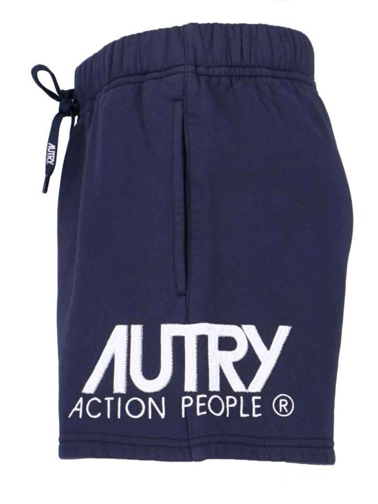  오트리 숏팬츠 로고 코튼 반바지 (블루) - AUTRY