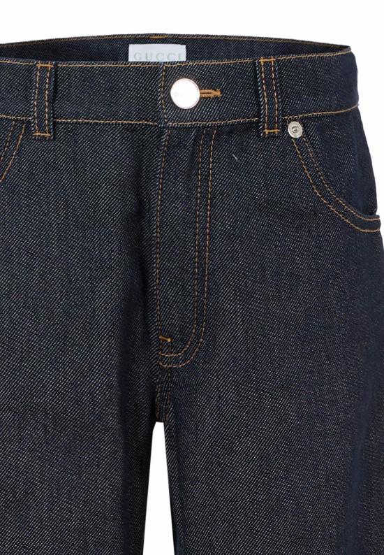  [키즈] 구찌 진 키즈 웹 디테일 데님 진 - GUCCI