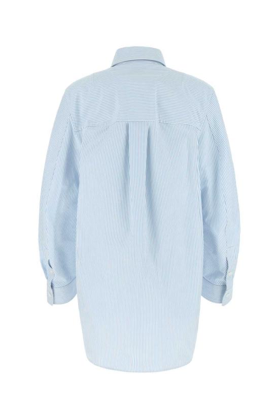  보테가베네타 셔츠 보테가 베네타 자수 코튼 오버사이즈 셔츠 - BOTTEGA VENETA