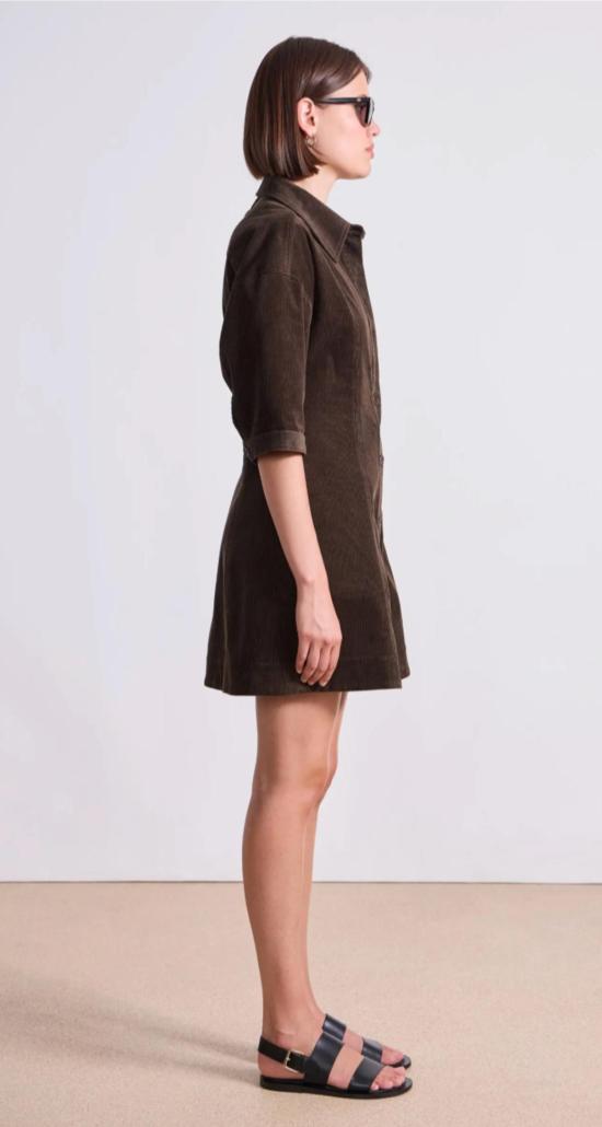  어피스 어파트 숏 원피스 Apiece Apart Luz 미니 드레스 캐롭 - APIECE APART