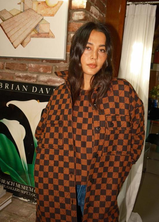  에이스 앤 지그 코트 에이스앤지그 퀼팅 오버 리즌 - ACE & JIG