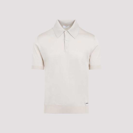  프라다 폴로 티셔츠 Prada 실크 폴로 스웨터 Naturale - PRADA