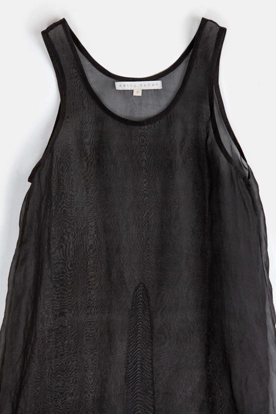  에리카 타노브 롱 원피스 에리카 타노프 가민 자수 실크 오르간자 드레스 오닉스 - ERICA TANOV