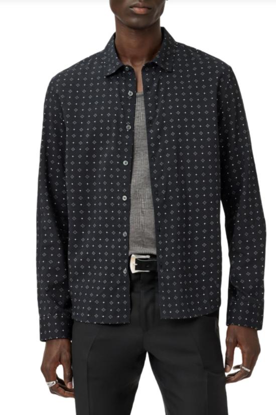  존바바토스 긴팔 셔츠 John Varvatos Luca 긴소매 버튼 플래킷