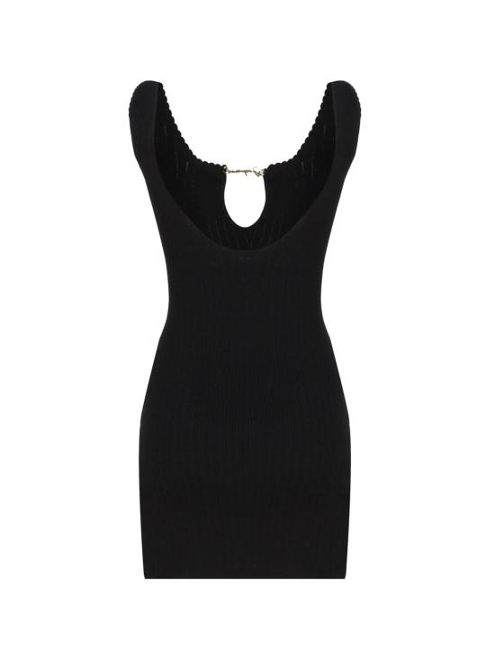  자크뮈스 숏 원피스 라 미니 로브 시에라 드레스 블랙 - JACQUEMUS