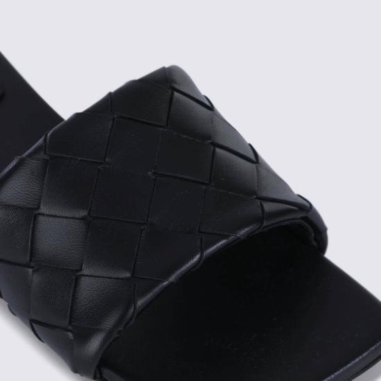  보테가베네타 샌들 보테가 베네타 블랙 가죽 - BOTTEGA VENETA