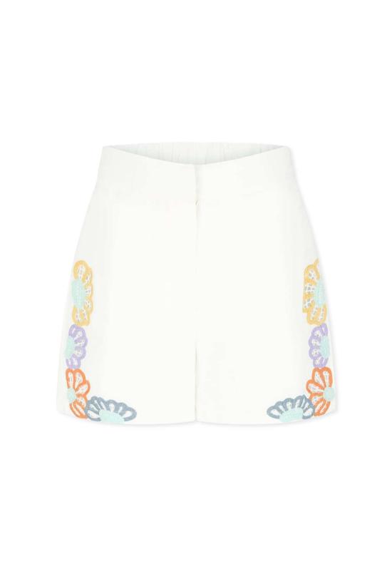  [키즈] 스텔라 맥카트니 쇼츠/버뮤다 스텔라 매카트니 아동용 자수 반바지 (화이트)