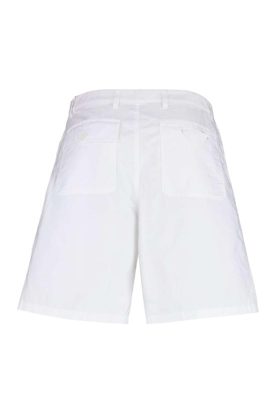  프라다 숏팬츠 코튼 버뮤다 쇼츠 비앙코 - PRADA