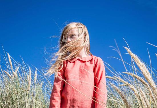  [키즈] Vild House of Little 트레이닝 상의 키즈 빌드 하우스 오브 리틀 오가닉 우븐 칼라 셔츠 - VILD HOUSE OF LITTLE