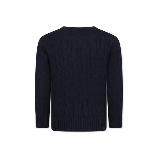  [키즈] 랄프 로렌 풀오버 아동용 말 그림 스웨터 (파란색) - RALPH LAUREN