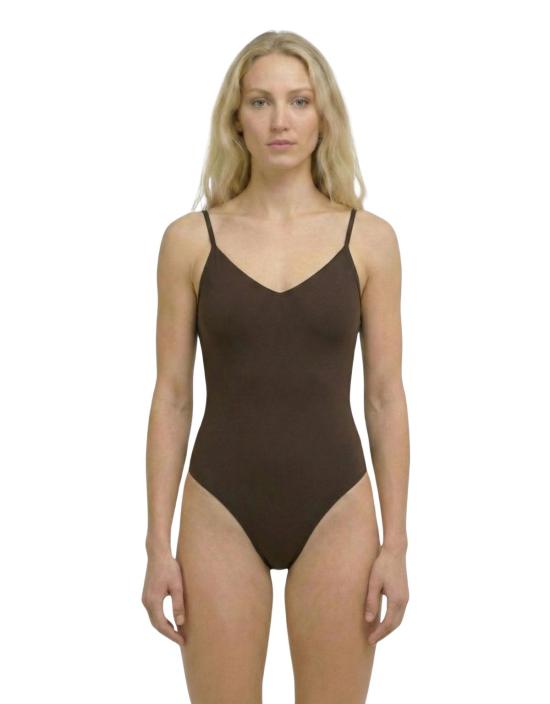  하우스라벨 바디수트 티셔츠 Hauslabel Ha 003 브이넥 바디수트 아라비카