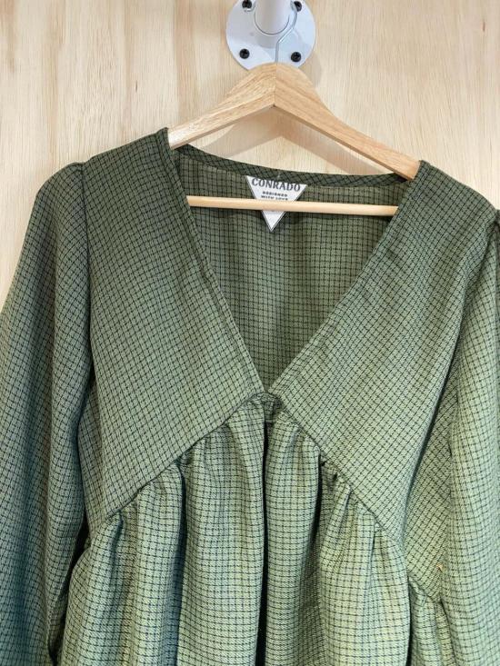  콘라도 블라우스 다리 퍼프 슬리브 탑 - CONRADO