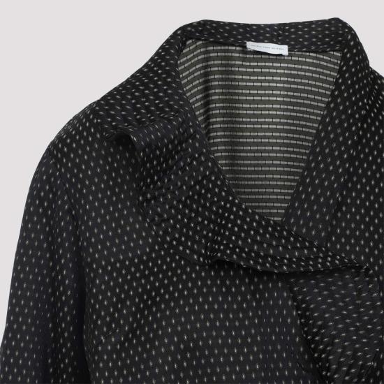  드리스 반 노튼 블라우스 Dries Van Noten Calberton 셔츠 블랙 - DRIES VAN NOTEN