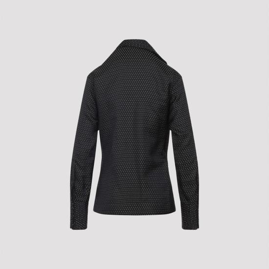  드리스 반 노튼 블라우스 Dries Van Noten Calberton 셔츠 블랙 - DRIES VAN NOTEN