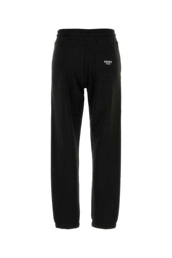  겐조 스트레이트 팬츠 켄조 블랙 코튼 조거 팬츠 블랙 - KENZO