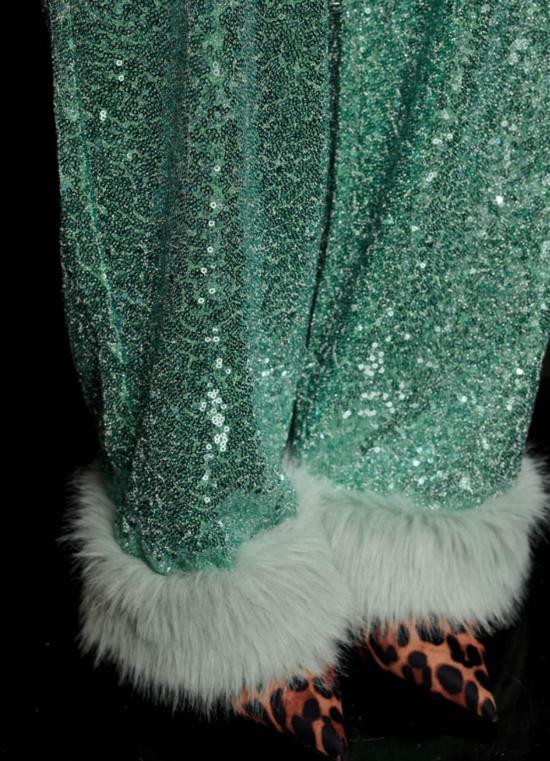  시스터 제인 스트레이트 팬츠 디스코 달링 스팽글 팬츠 터쿼이즈 그린 - SISTER JANE