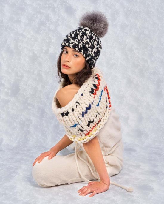  미샤램퍼트 머플러/스카프 미샤 램퍼트 몬드리안 스누드 라지 - MISCHA LAMPERT