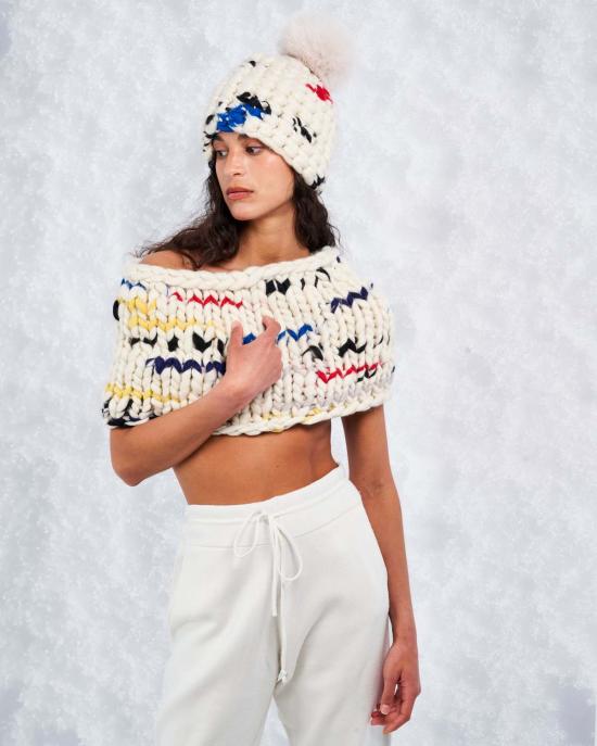  미샤램퍼트 머플러/스카프 미샤 램퍼트 몬드리안 스누드 라지 - MISCHA LAMPERT