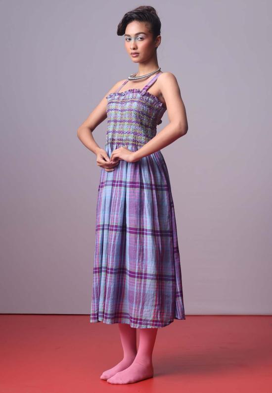  IKKIVI 롱 원피스 이키비 라마라 스모크 드레스 - IKKIVI