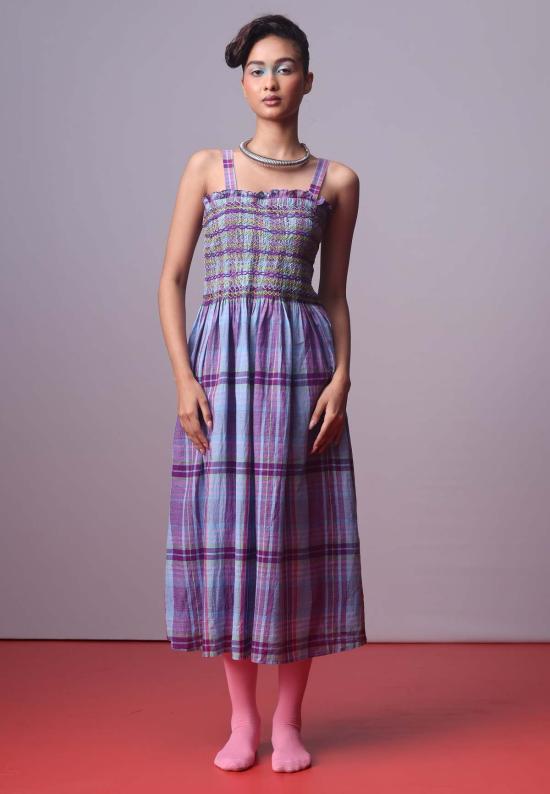  IKKIVI 롱 원피스 이키비 라마라 스모크 드레스 - IKKIVI